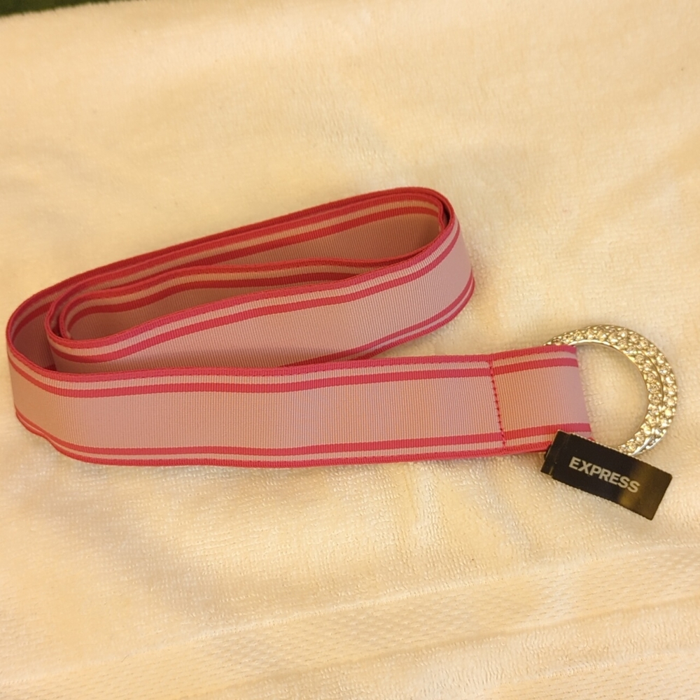 Belt with "jeweled" buckles.